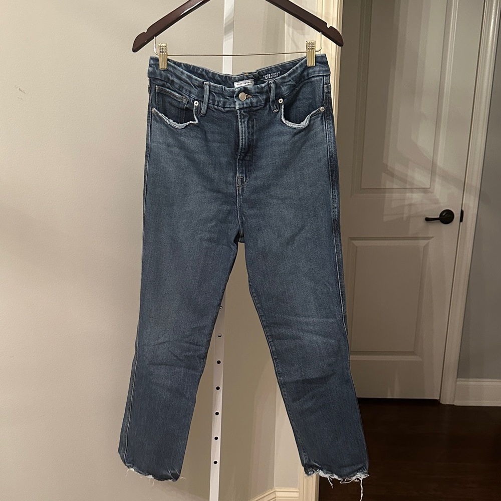 Good American Dark Blue Ankle Jeans